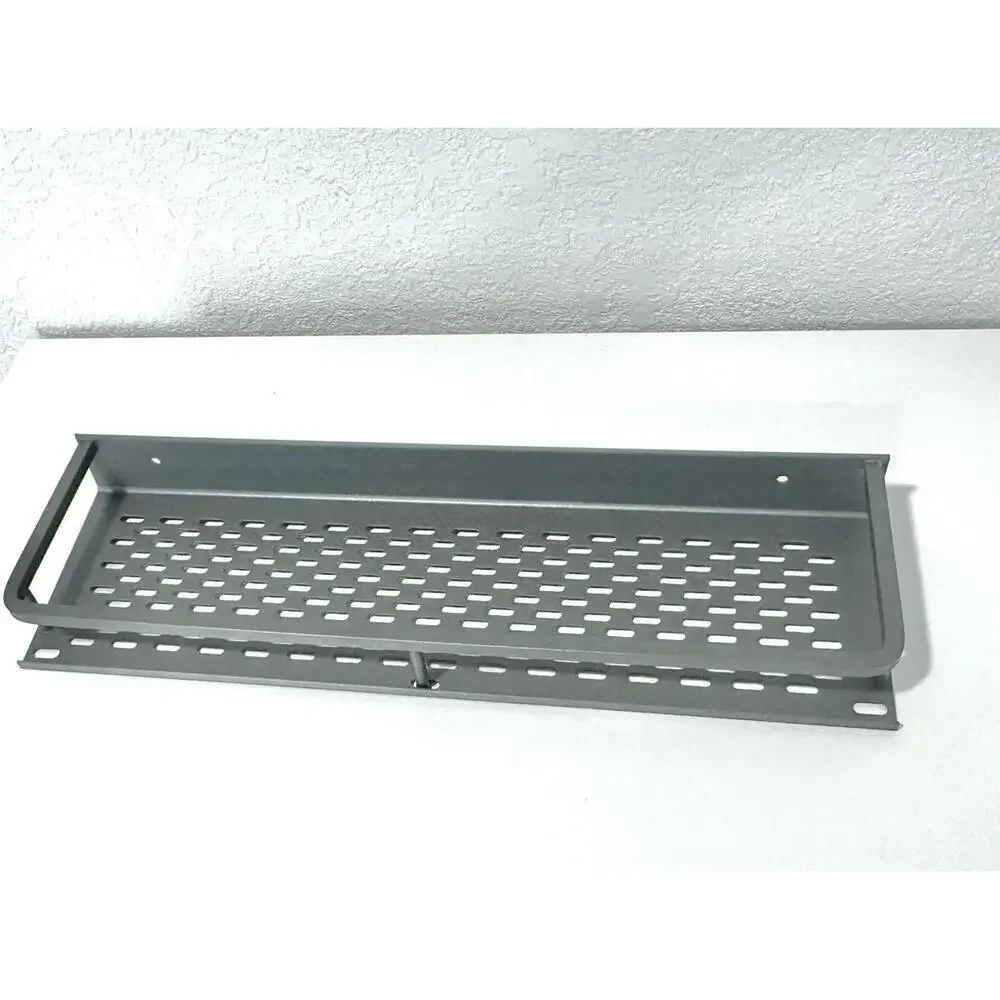 Wall-Mount Grey Bathroom Shower Caddy Kitchen Organizer with Towel Rack